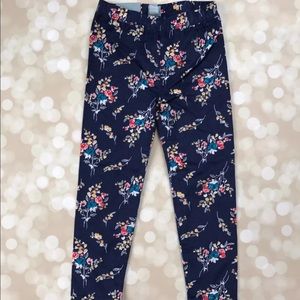 NWT Baby Gap Girls 3t 3 Pants floral blue